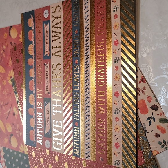 Recollections Fall Tapestry cardstock scrapbook paper - Picture 5 of 8